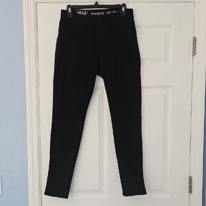 Sound Style BLACK Wash Denim JEGGINGS Jeans PULL ON, COMFY STRETCH